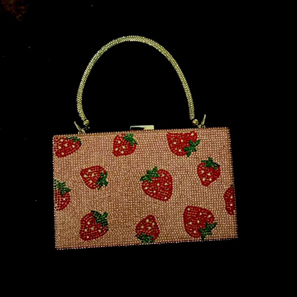Claire’s Strawberry Pink Bedazzled purse